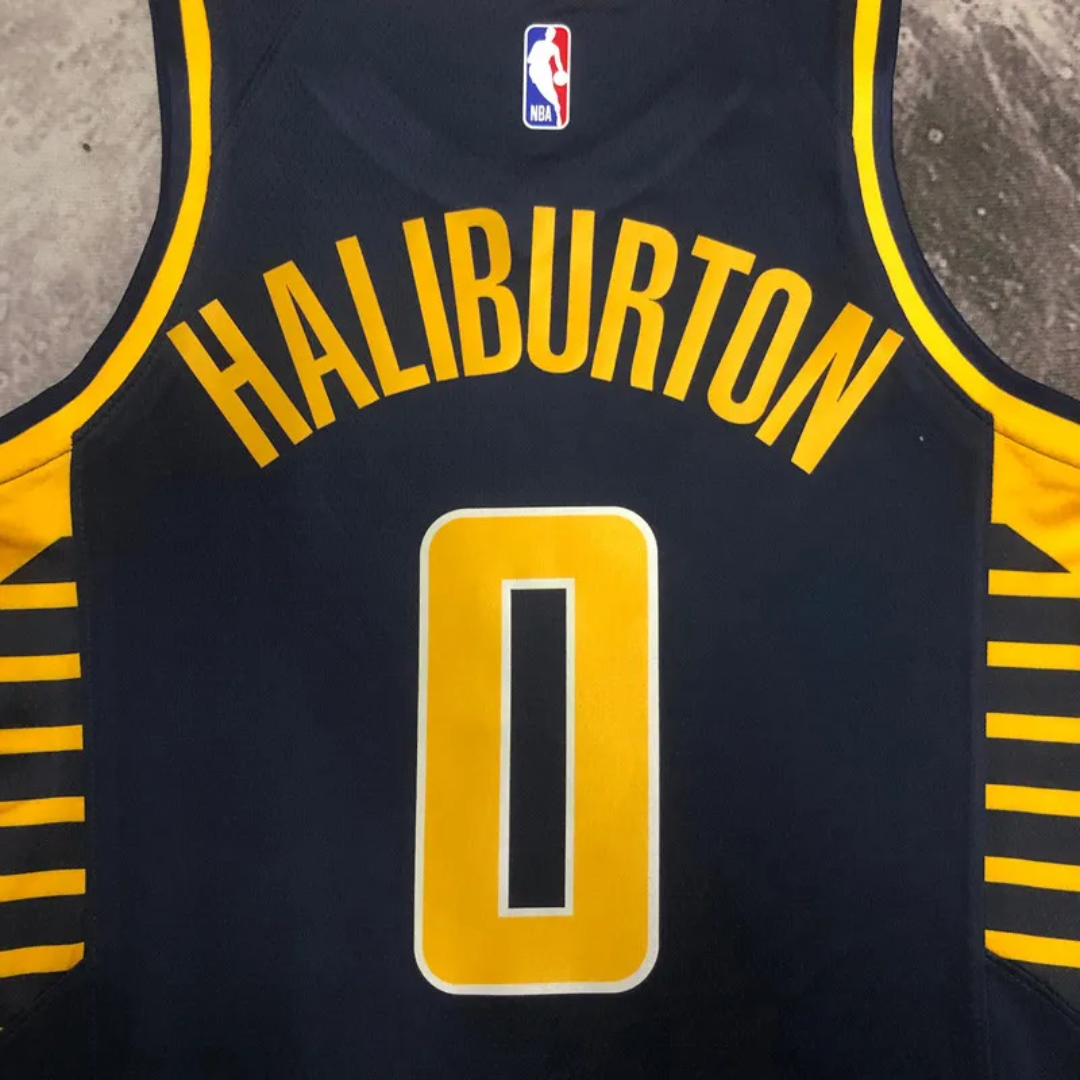 22/23 Indiana Pacers HALIBURTON #0 Black Away