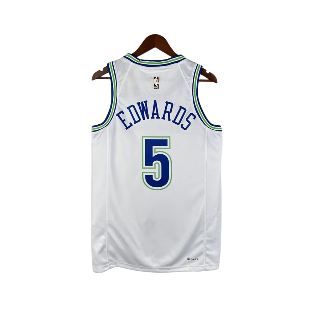 23/24 TIMBERWOLVES ERDWARDS #5 White
