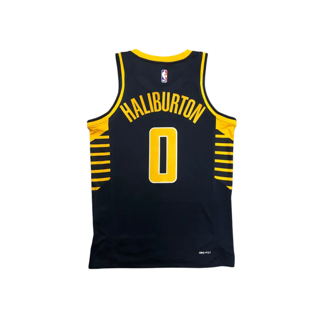 22/23 Indiana Pacers HALIBURTON #0 Black Away