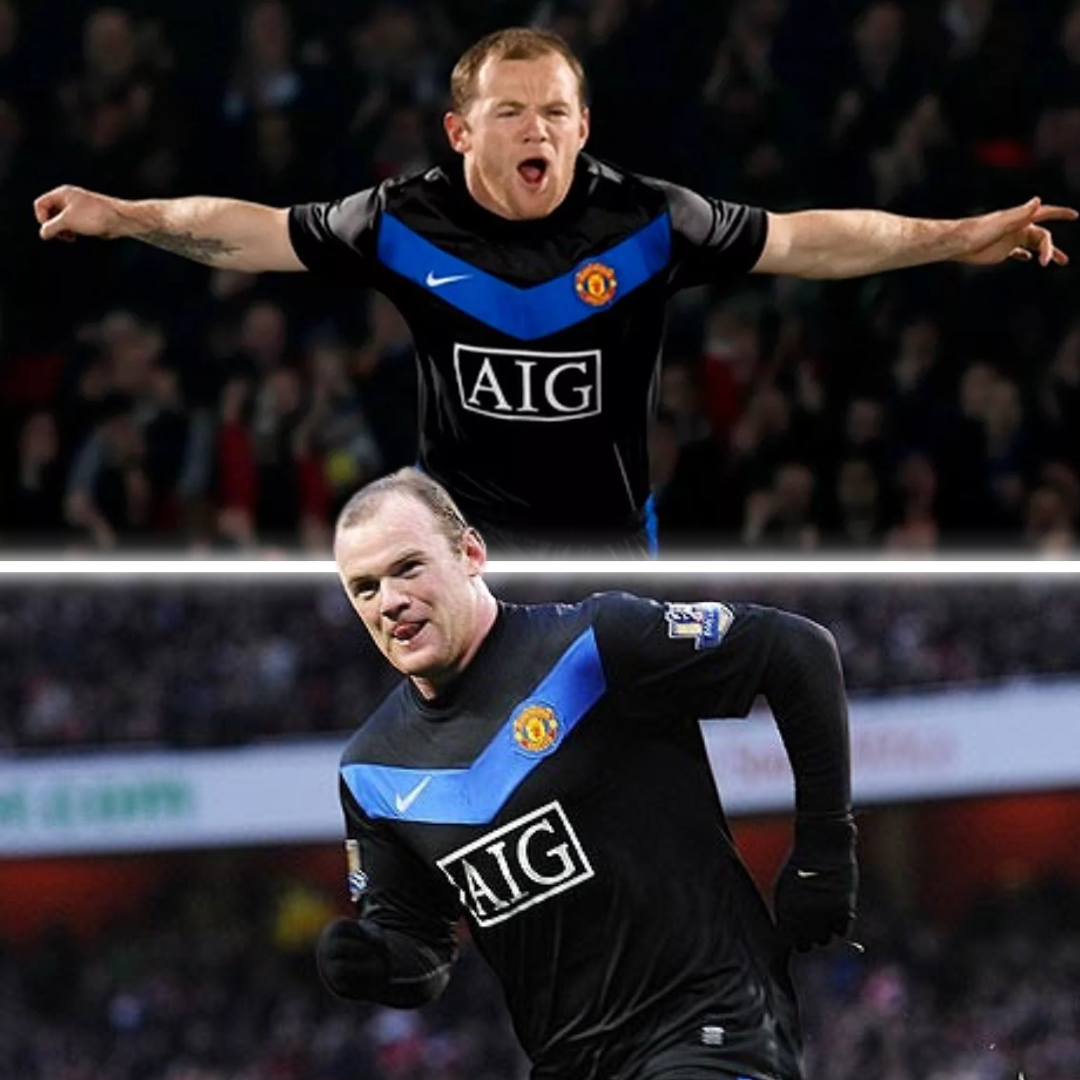 Manchester U. 09-2010 alternativa (10 Rooney )- manga larga