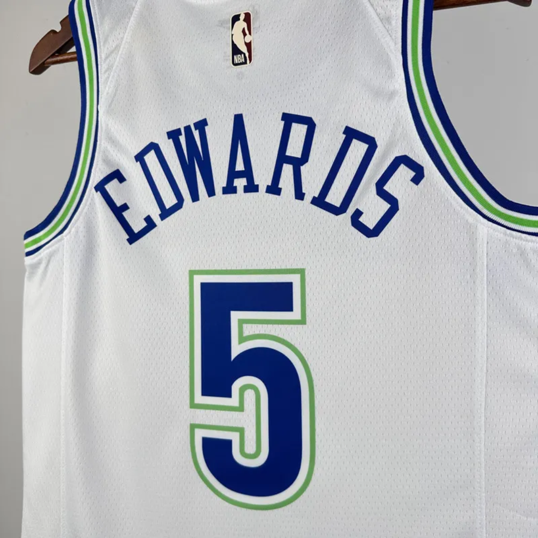 23/24 TIMBERWOLVES ERDWARDS #5 White