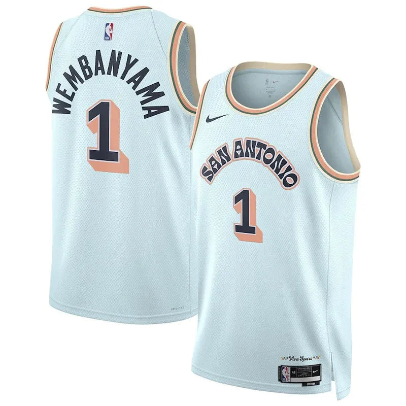 24/25 Spurs WEMBANYAMA City Edition NBA Jersey