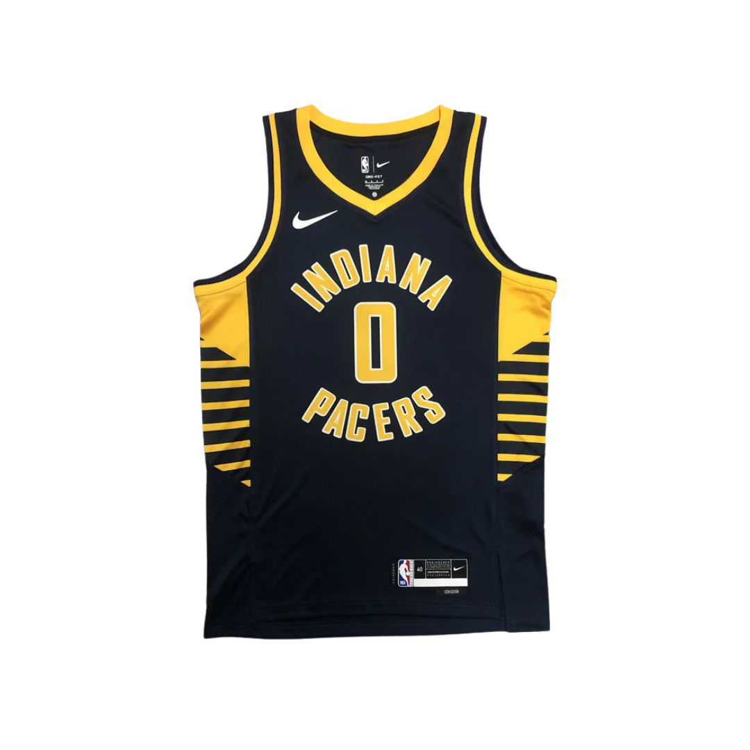 22/23 Indiana Pacers HALIBURTON #0 Black Away